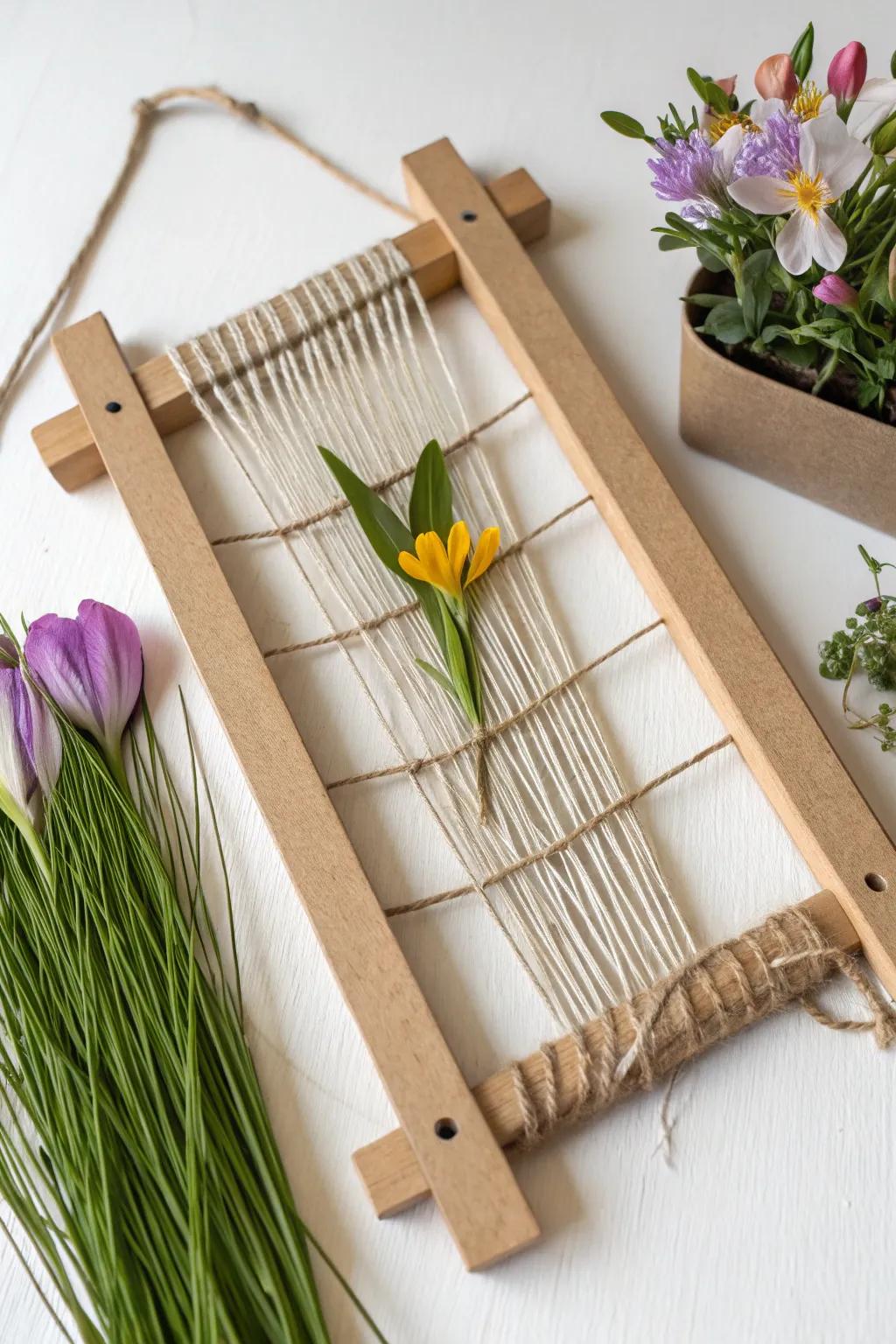 Embrace the beauty of spring with a touch of nature in your decor. 🌿🌸 #NatureWeaving #SpringCrafts