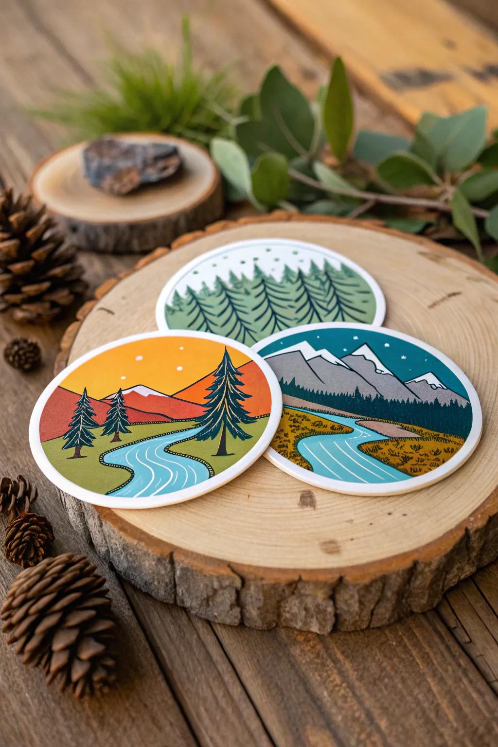 Nature stickers that capture the great outdoors.