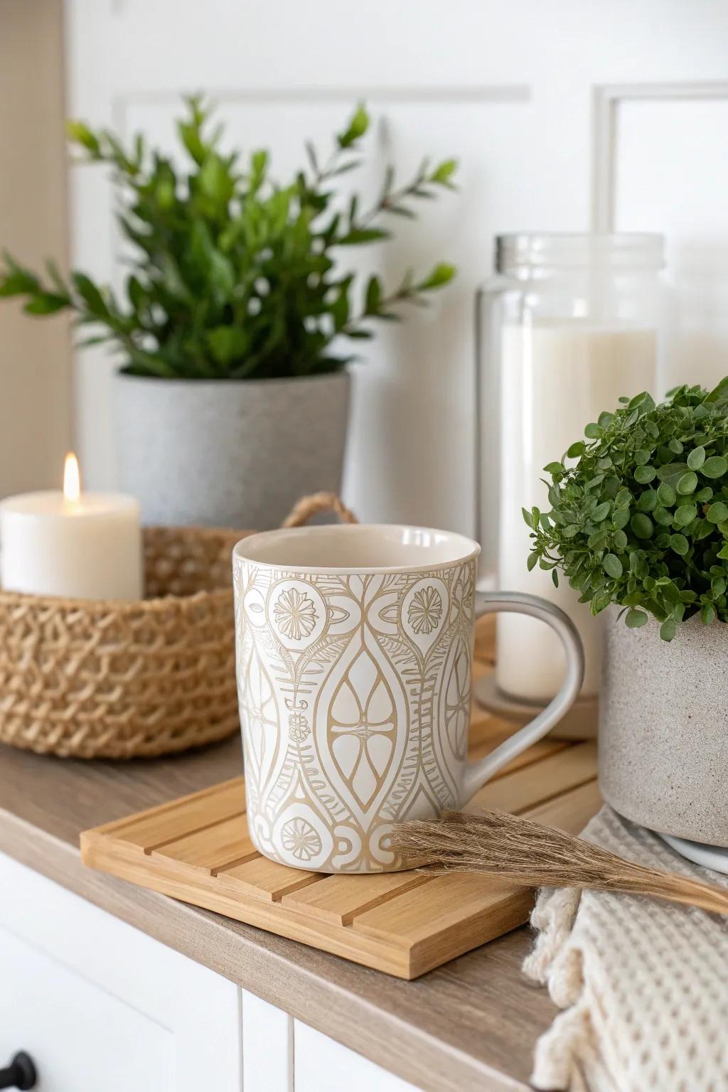 Transform your kitchen into a cozy nook with the perfect blend of style and simplicity. #ScandiBoho #HomeDecor