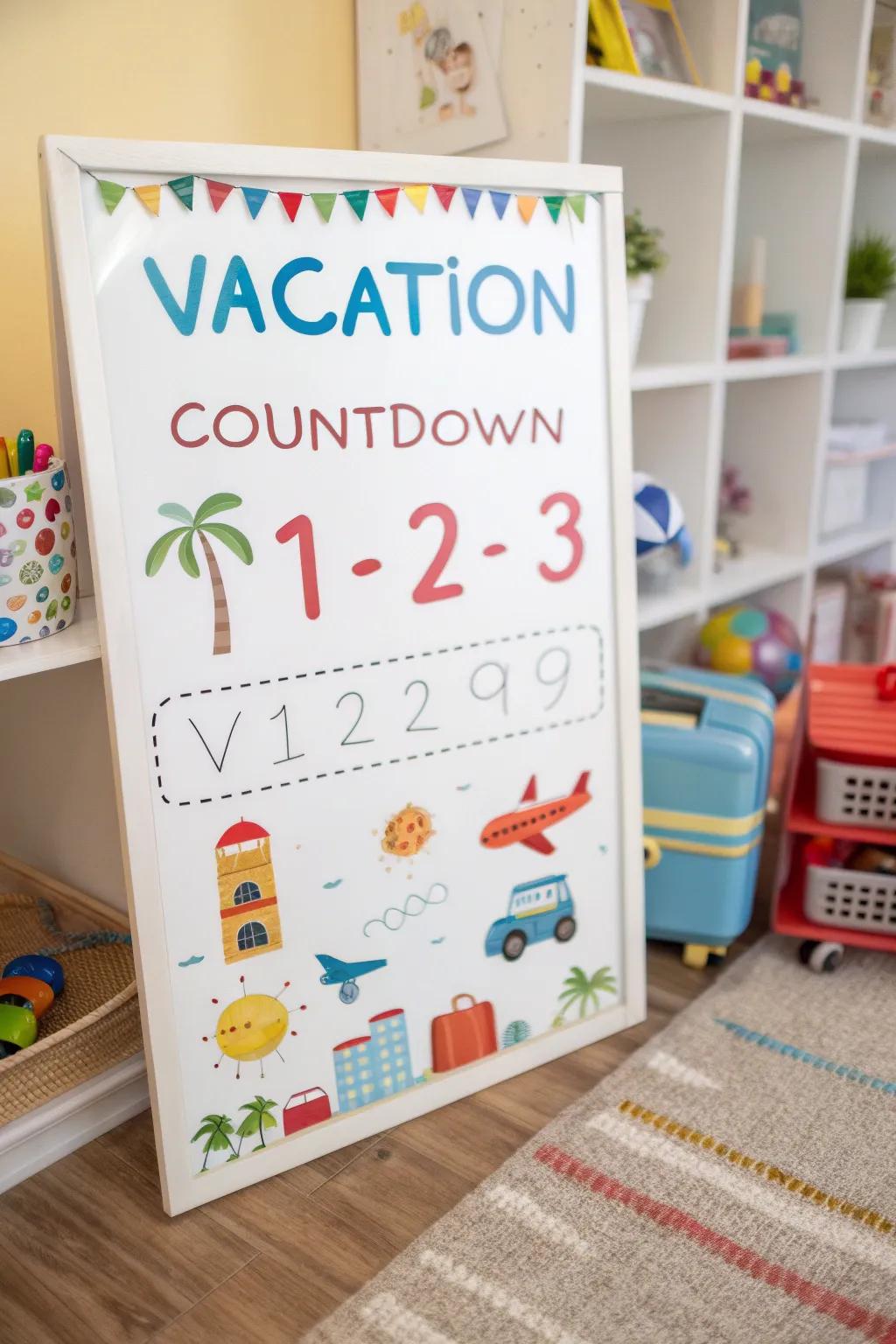 Count down to your holiday with a fun and interactive board.