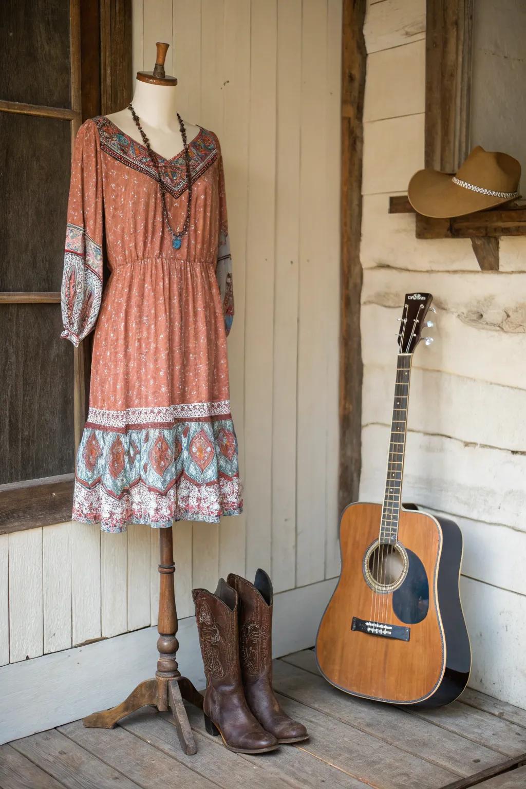 Country charm: a Taylor Swift debut-inspired costume.