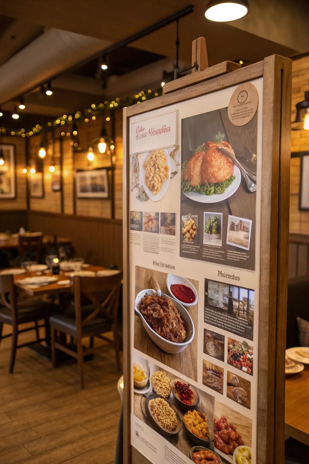 A Feast for the Eyes board that tempts with delicious Thanksgiving fare.