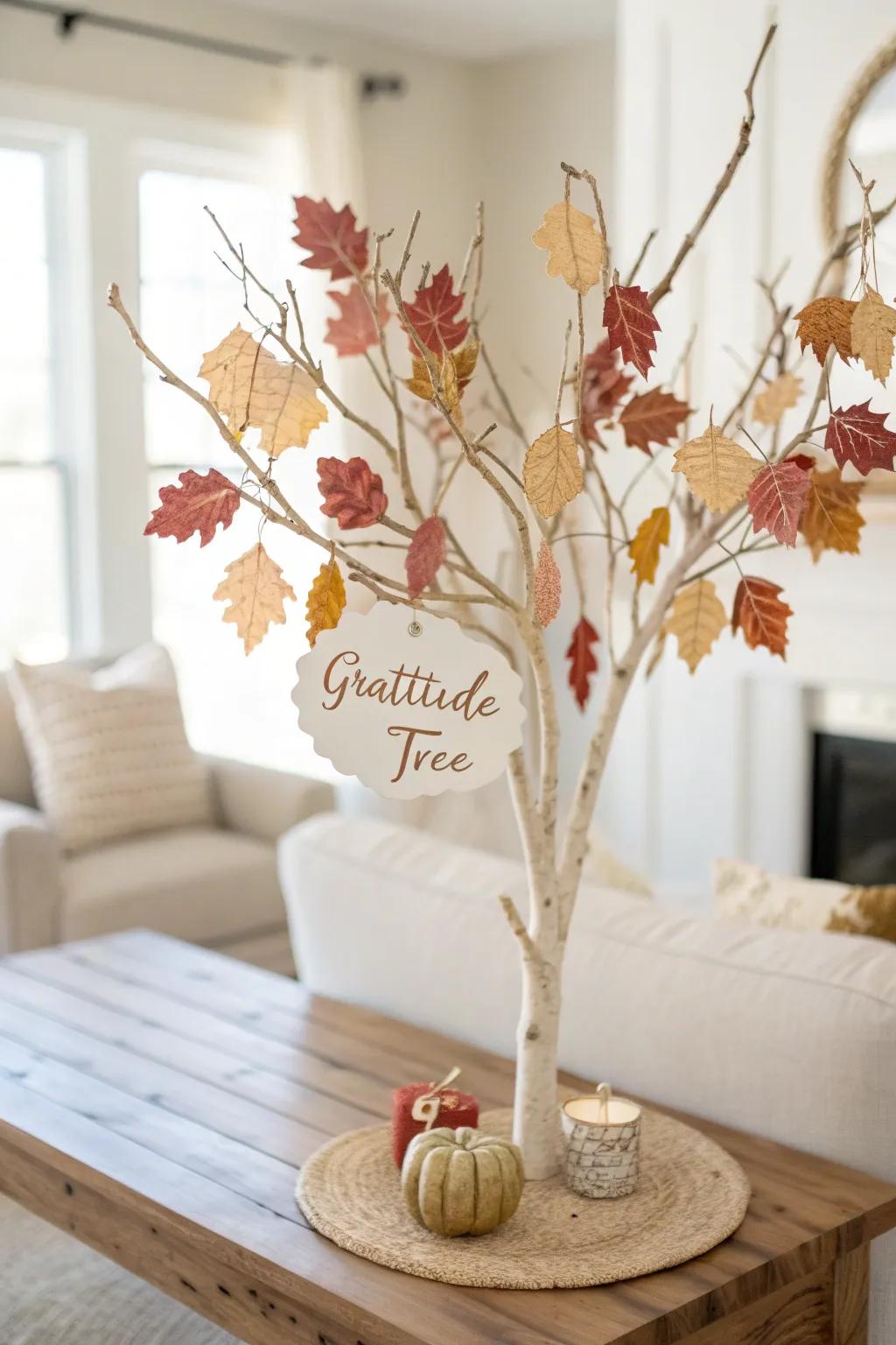 Celebrate gratitude with a touch of elegance and simplicity - a DIY gratitude tree that warms the heart and home.
