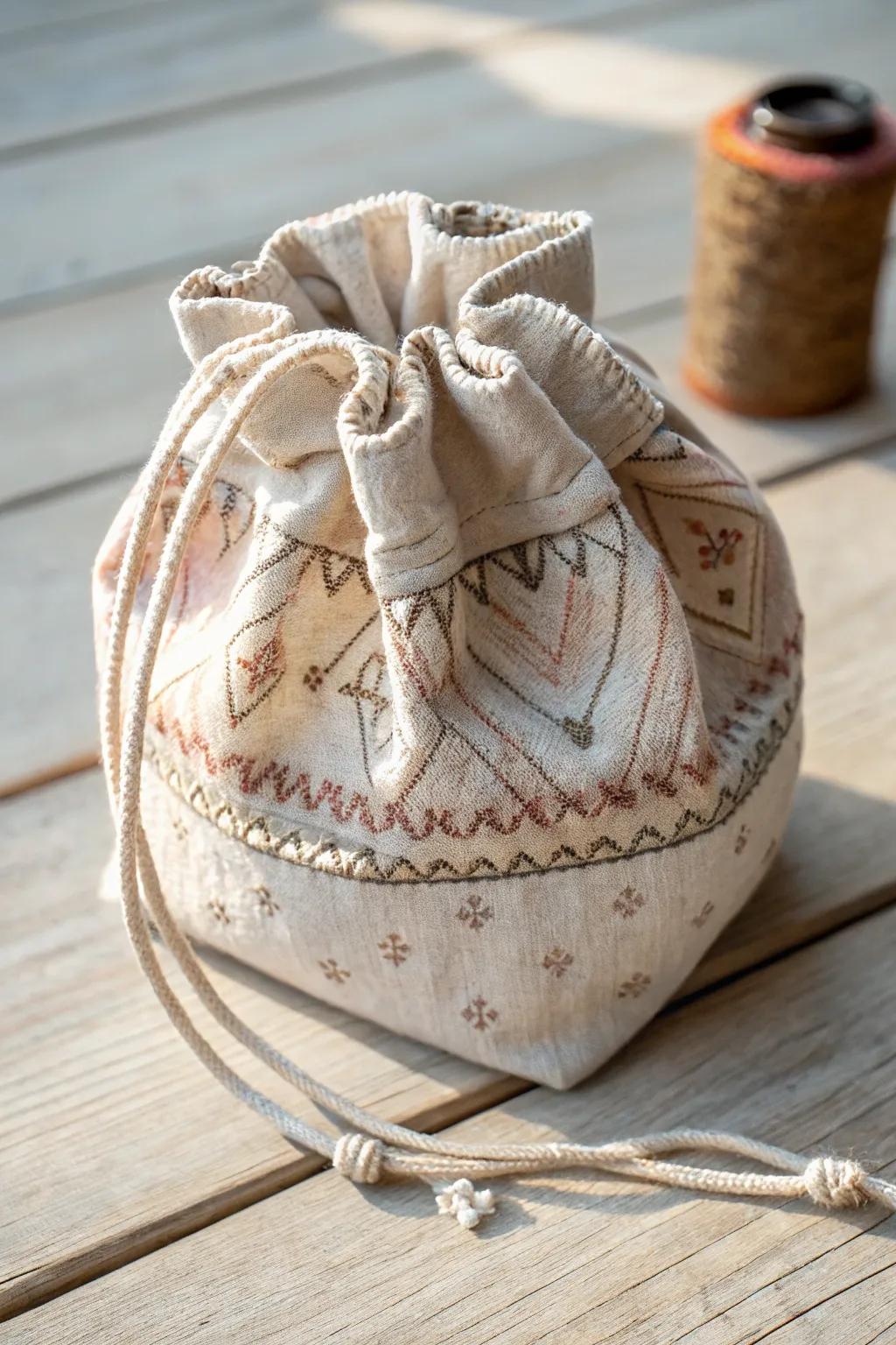 Chic and Sustainable: A Tooth Fairy Pouch That Embraces Natural Beauty