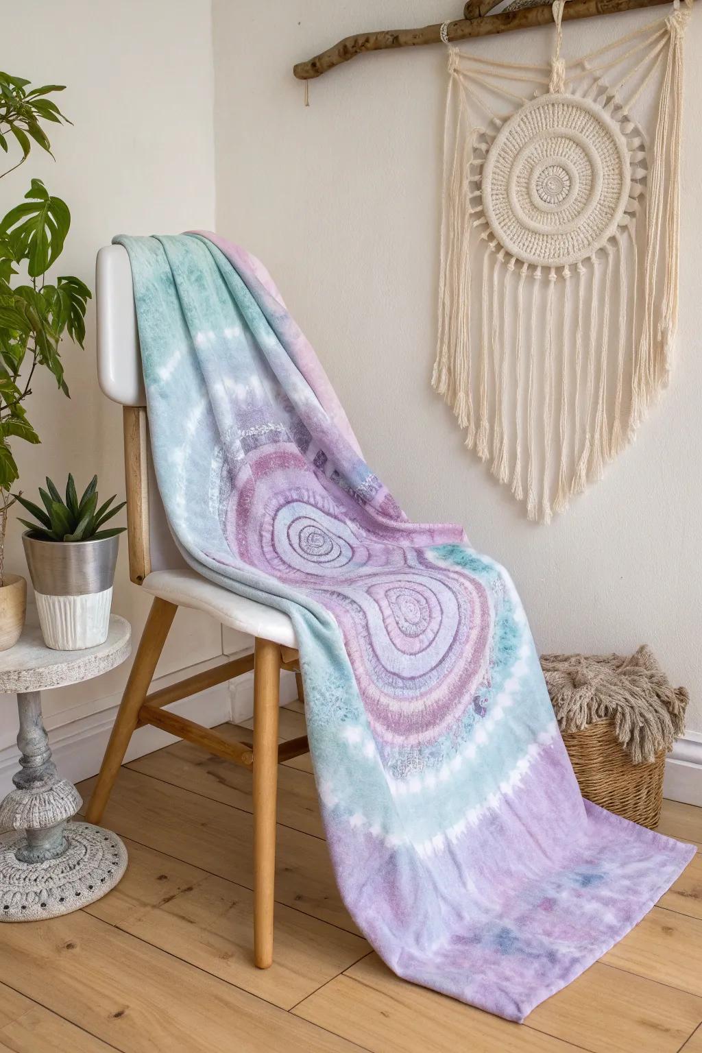 Transform your space with the enchanting allure of geode tie dye, where artistry meets nature's elegance. 🌿✨