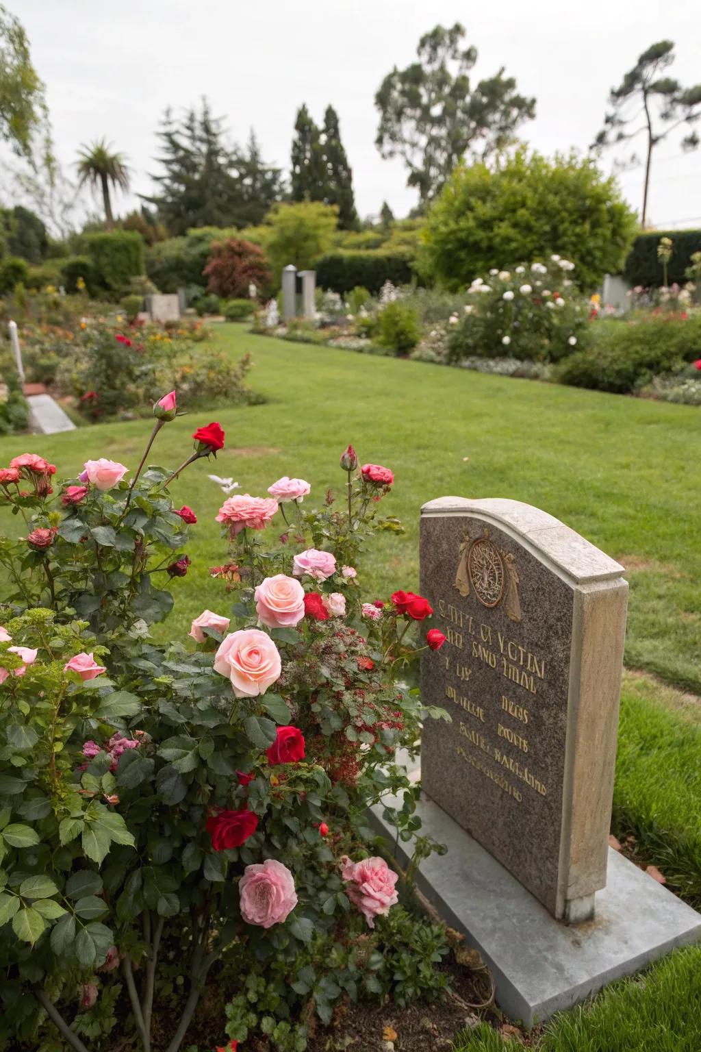 Create a lasting tribute with a memorial stone.