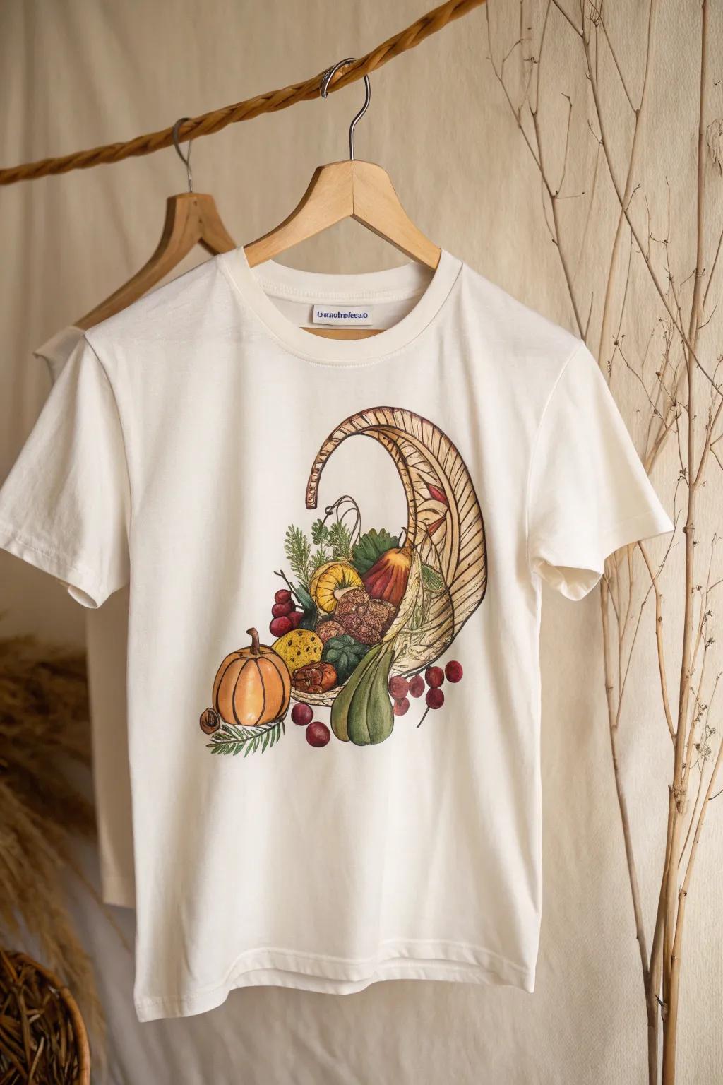Celebrate abundance with a cornucopia of colors on your Thanksgiving tee.
