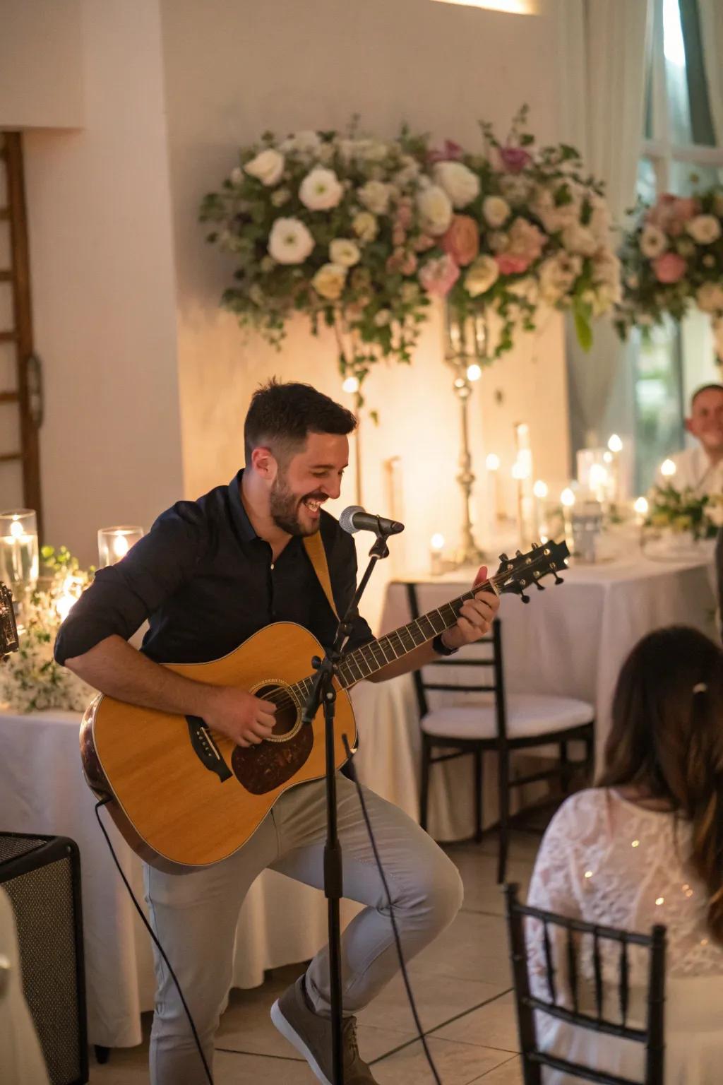 Live music to enhance the mood and personalize your wedding