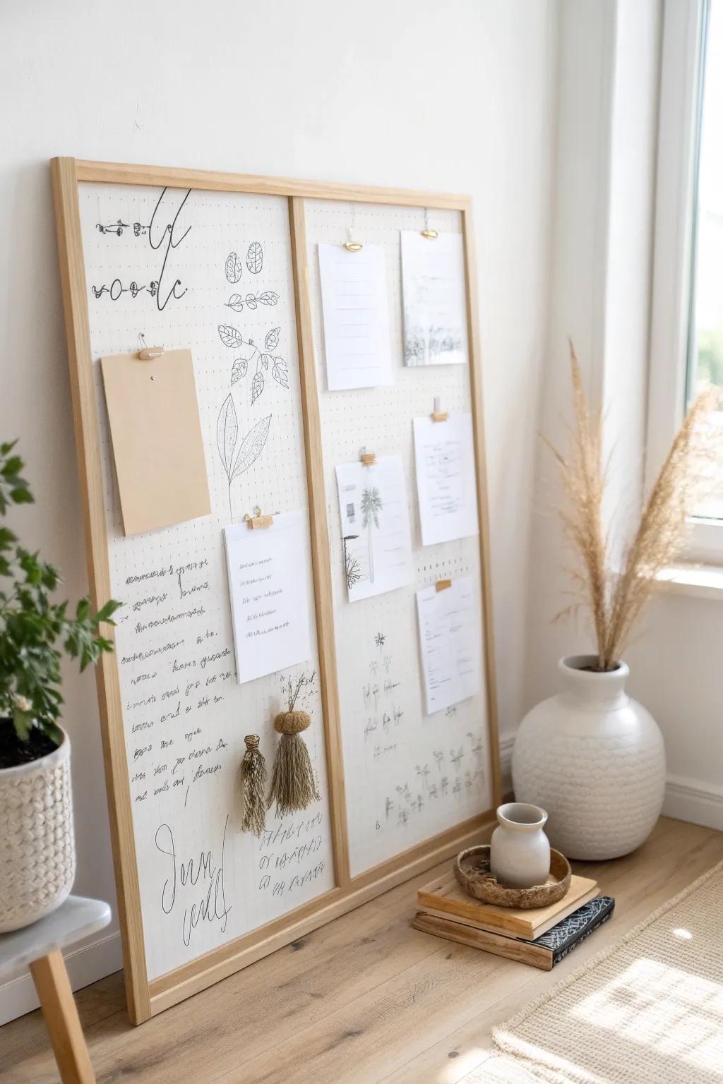 Elevate your space with an inspiration board that speaks to the soul. ✨ #MinimalistBeauty #ScandiBoho