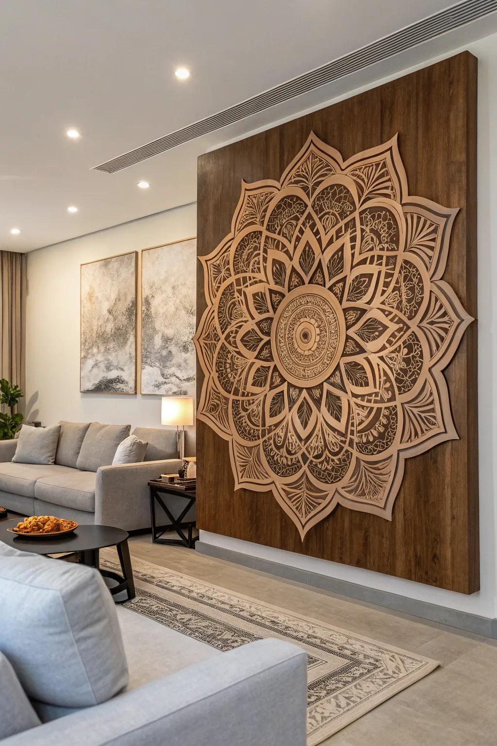 Custom wooden wall art adds personality and elegance to your home.