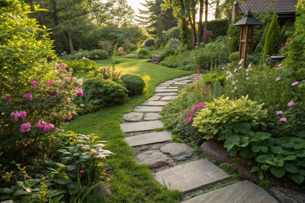24+ Creative DIY Garden Path Ideas on a Budget