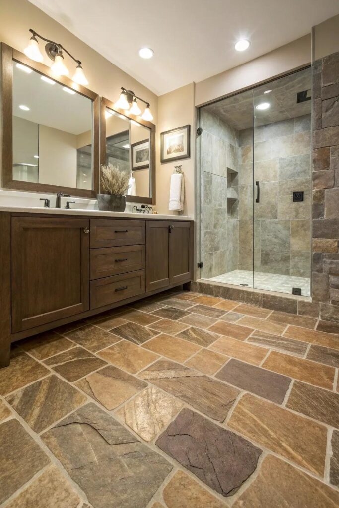 16+ Affordable Bathroom Flooring Ideas