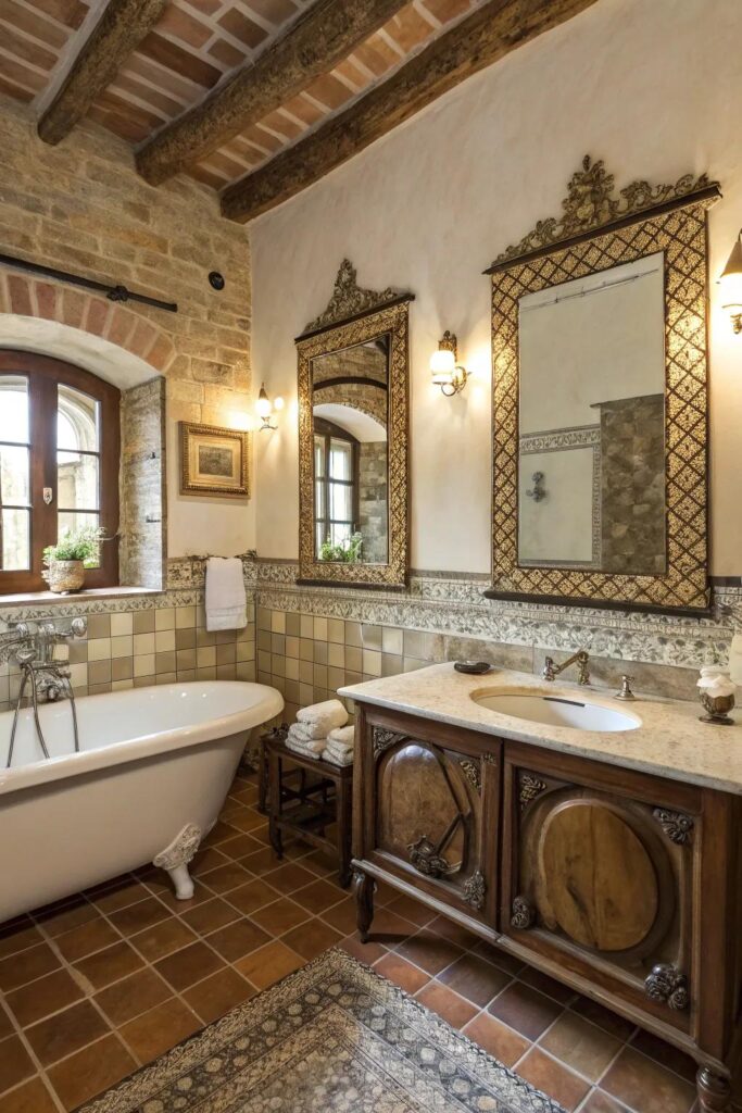 21+ Charming Tuscan Bathroom Ideas to Inspire You