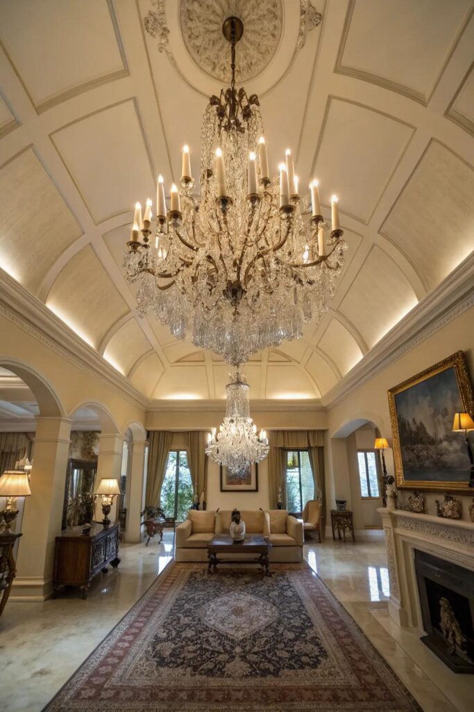 17+ Inspiring High Ceiling Living Room Ideas