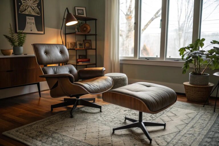 19+ Stylish Ideas for a Living Room with an Eames Chair