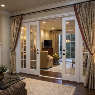 18+ Creative Ideas for French Door Privacy