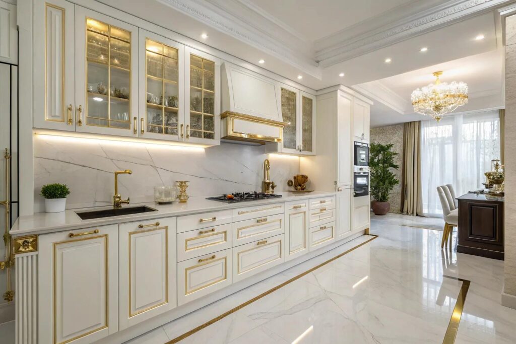 Picture of 16+ Stunning Kitchen Ideas with Gold Hardware