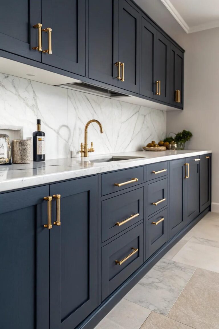 20+ Inspiring Modern Blue Kitchen Cabinet Ideas
