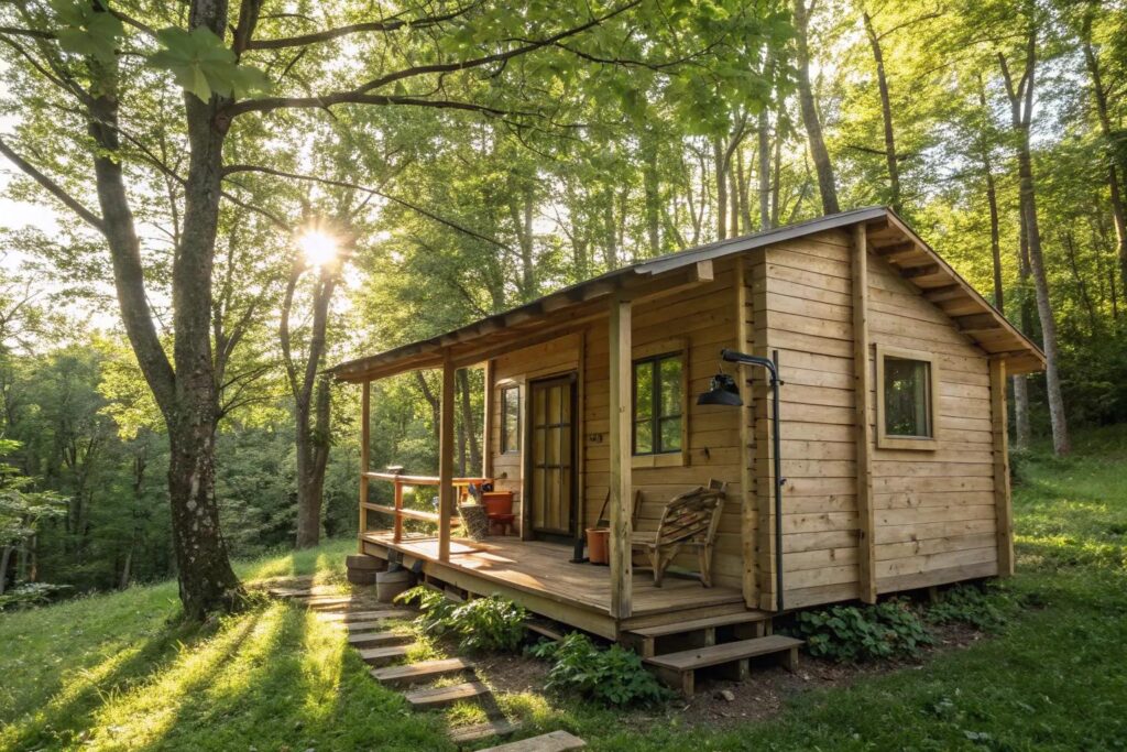 Picture of 15+ Creative Off-Grid Pallet Cabin Ideas