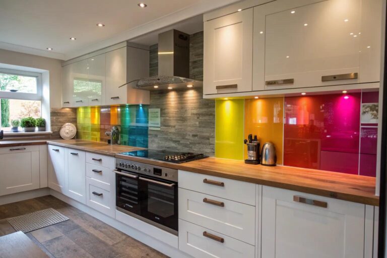 7+ Stylish Glass Backsplash Kitchen Ideas