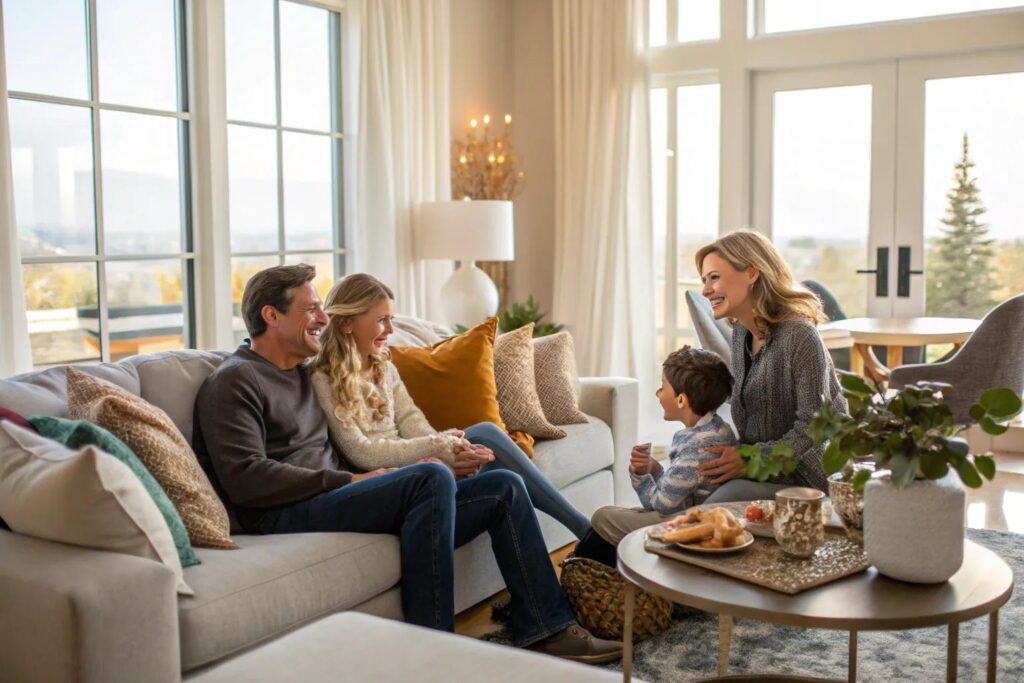 18+ Charming Indoor Family Photo Ideas