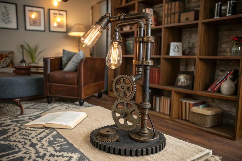 16+ Unique Steampunk Lamp Ideas to Illuminate Your Home