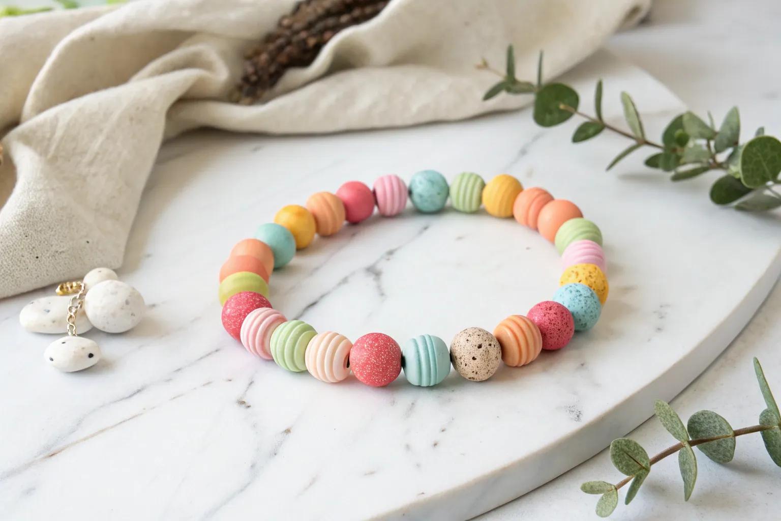 16+ Fun Summer Clay Bead Bracelet Ideas