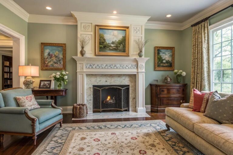 21+ Stylish Colors to Paint Your Fireplace Surround