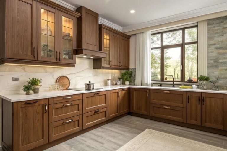 16+ Stylish Wood Kitchen Cabinet Color Ideas