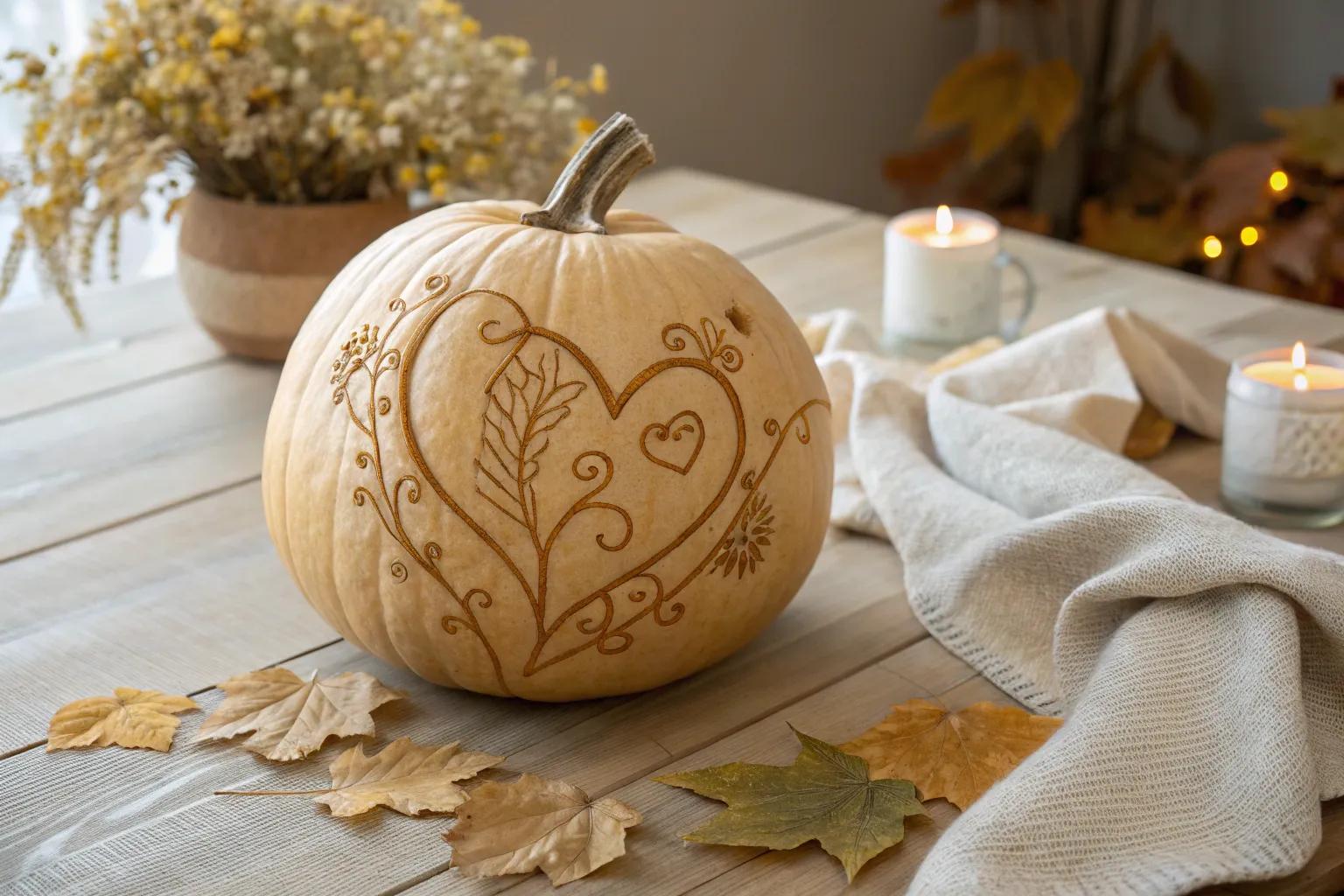 13+ Cute Couple Pumpkin Carving Ideas
