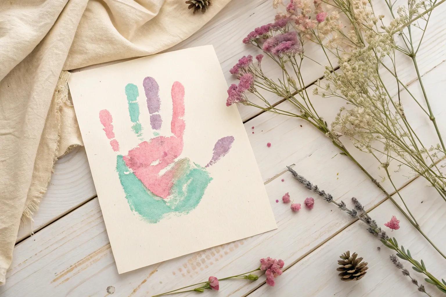 15+ Cute Handprint Mother’s Day Crafts for Toddlers