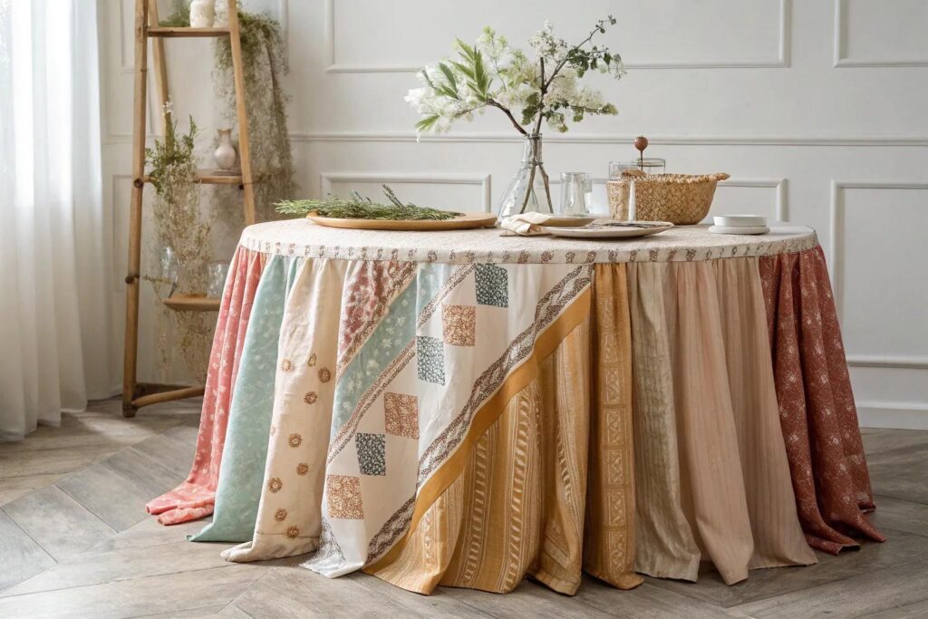 11+ Creative Table Skirt DIY Ideas for Every Home