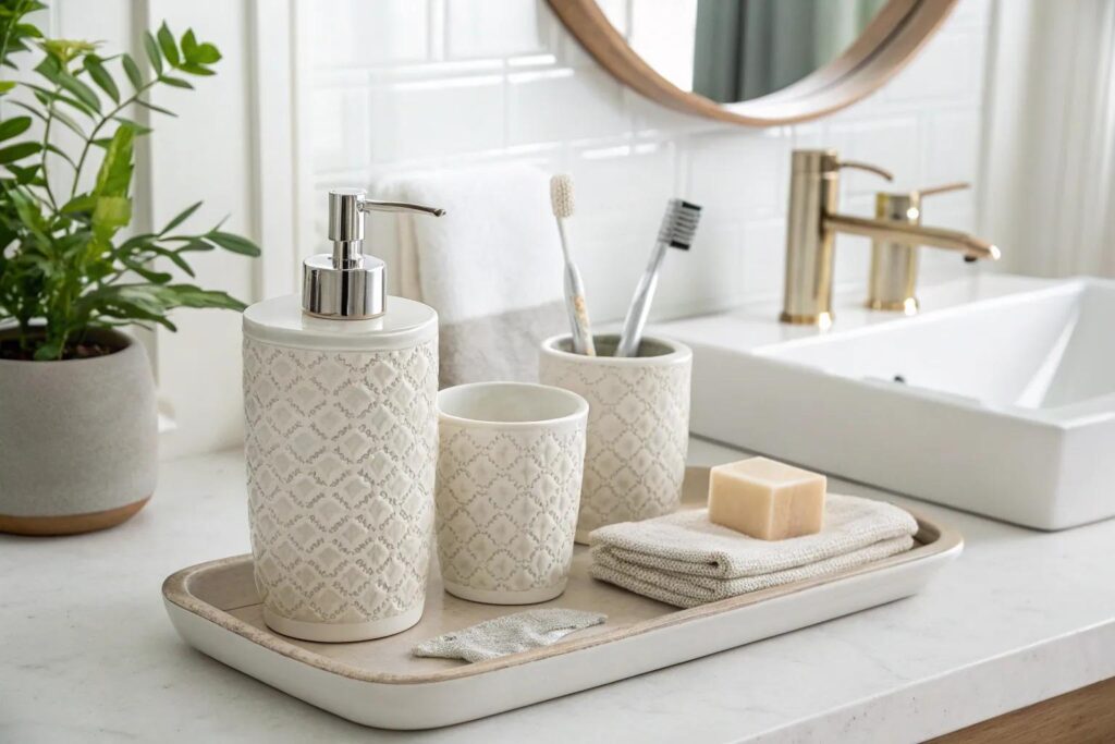 15+ Stylish Green & Gold Bathroom Ideas