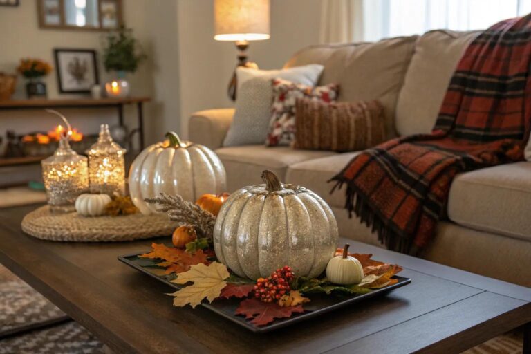 15+ Creative Glass Pumpkin Decorating Ideas