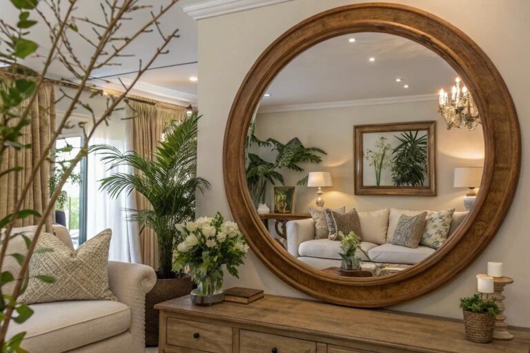 Round Wall Mirror Decor