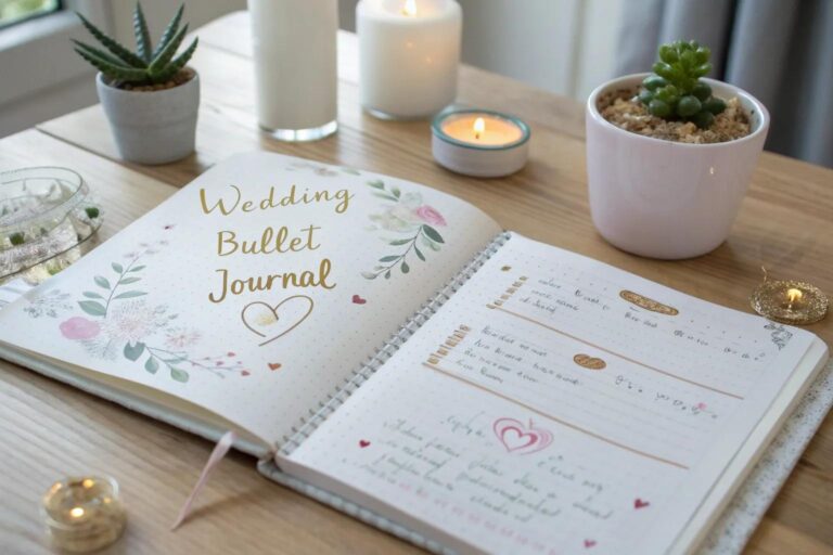 19+ Creative Wedding Bullet Journal Page Ideas