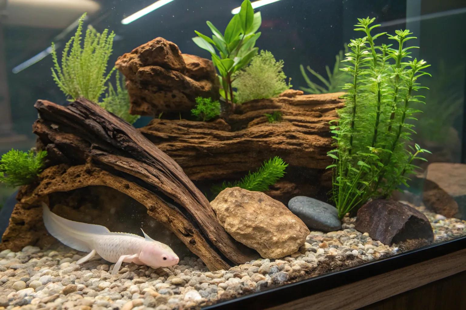 17+ Creative Axolotl Tank Decor Ideas