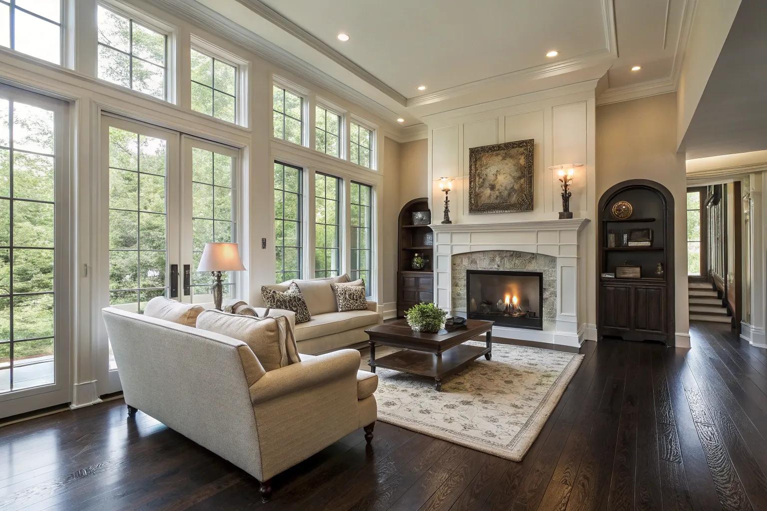 21+ Inspiring Dark Floor Living Room Ideas