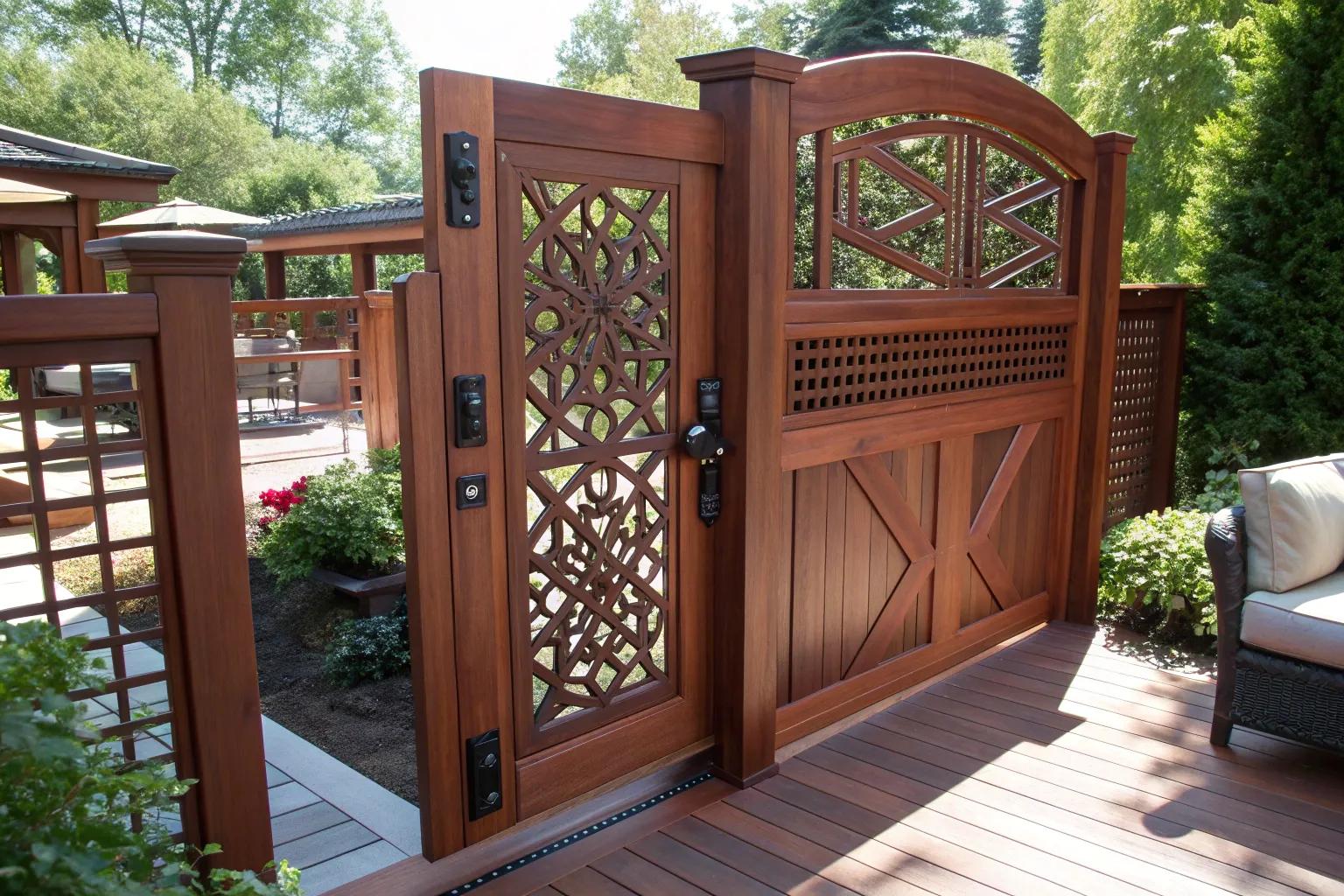 17+ Stylish Deck Gate Ideas for Your Outdoor Space