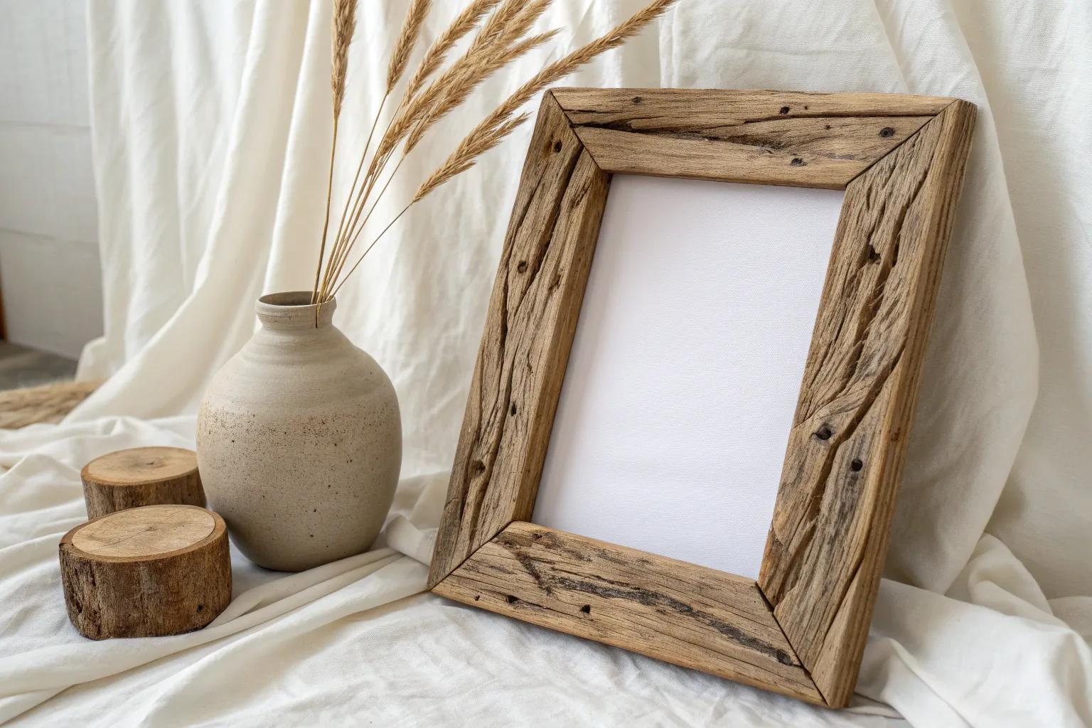 19+ Charming DIY Rustic Picture Frame Ideas