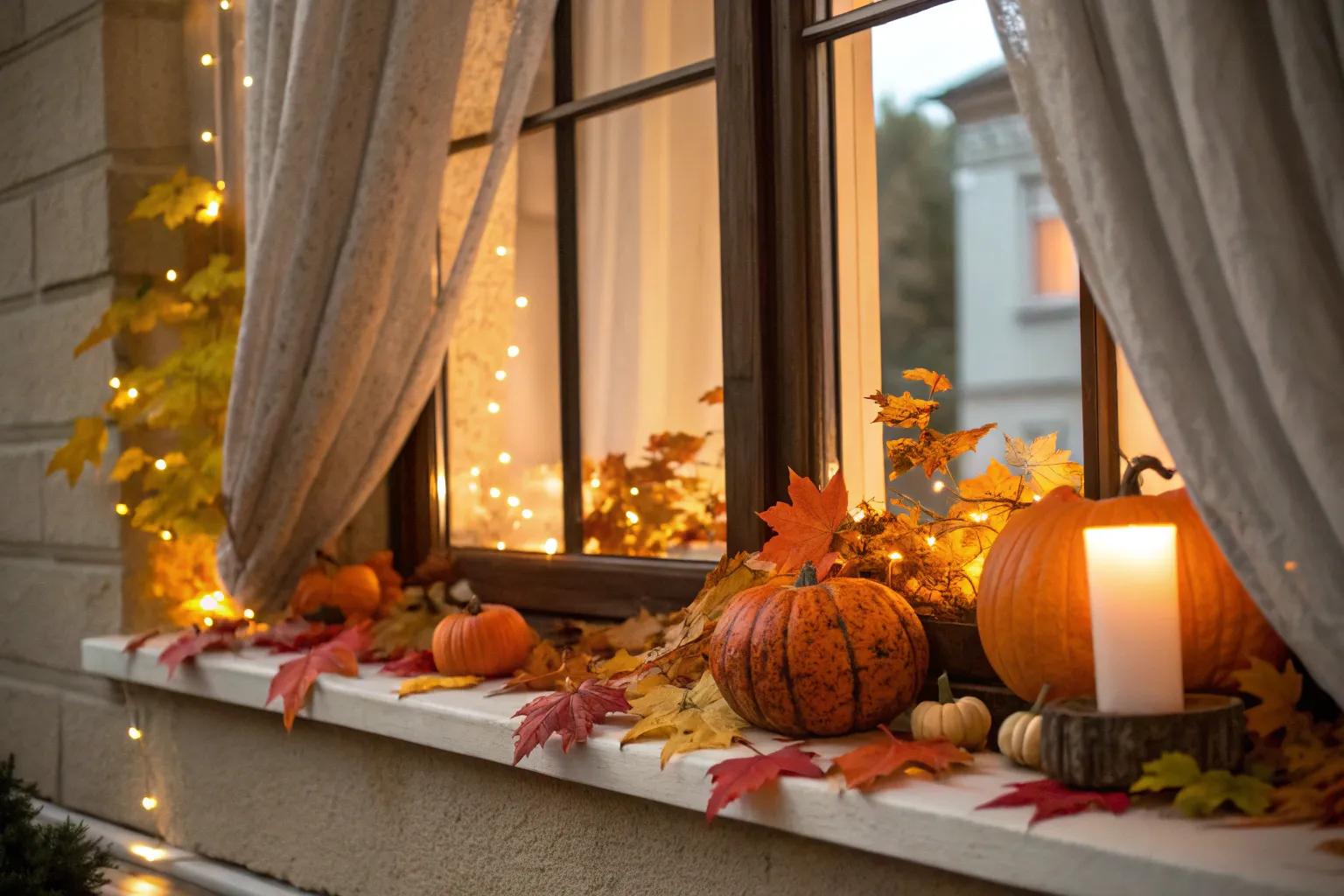 20+ Cozy Fall Window Decorating Ideas