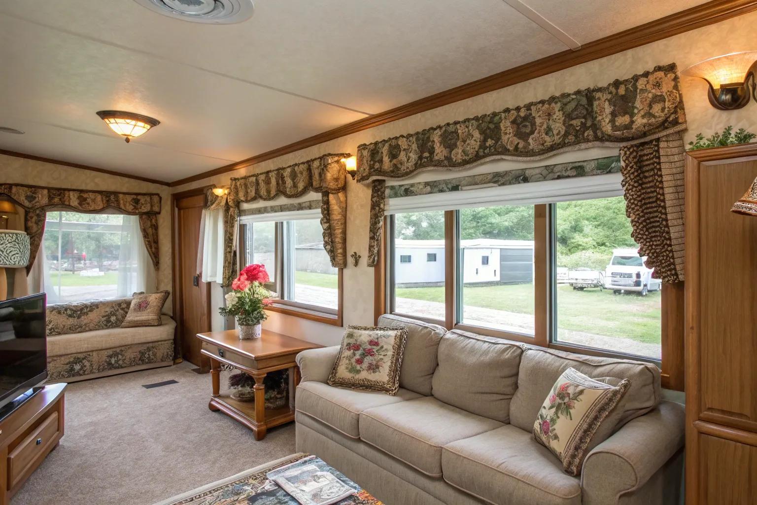 16+ Stylish Mobile Home Window Trim Ideas