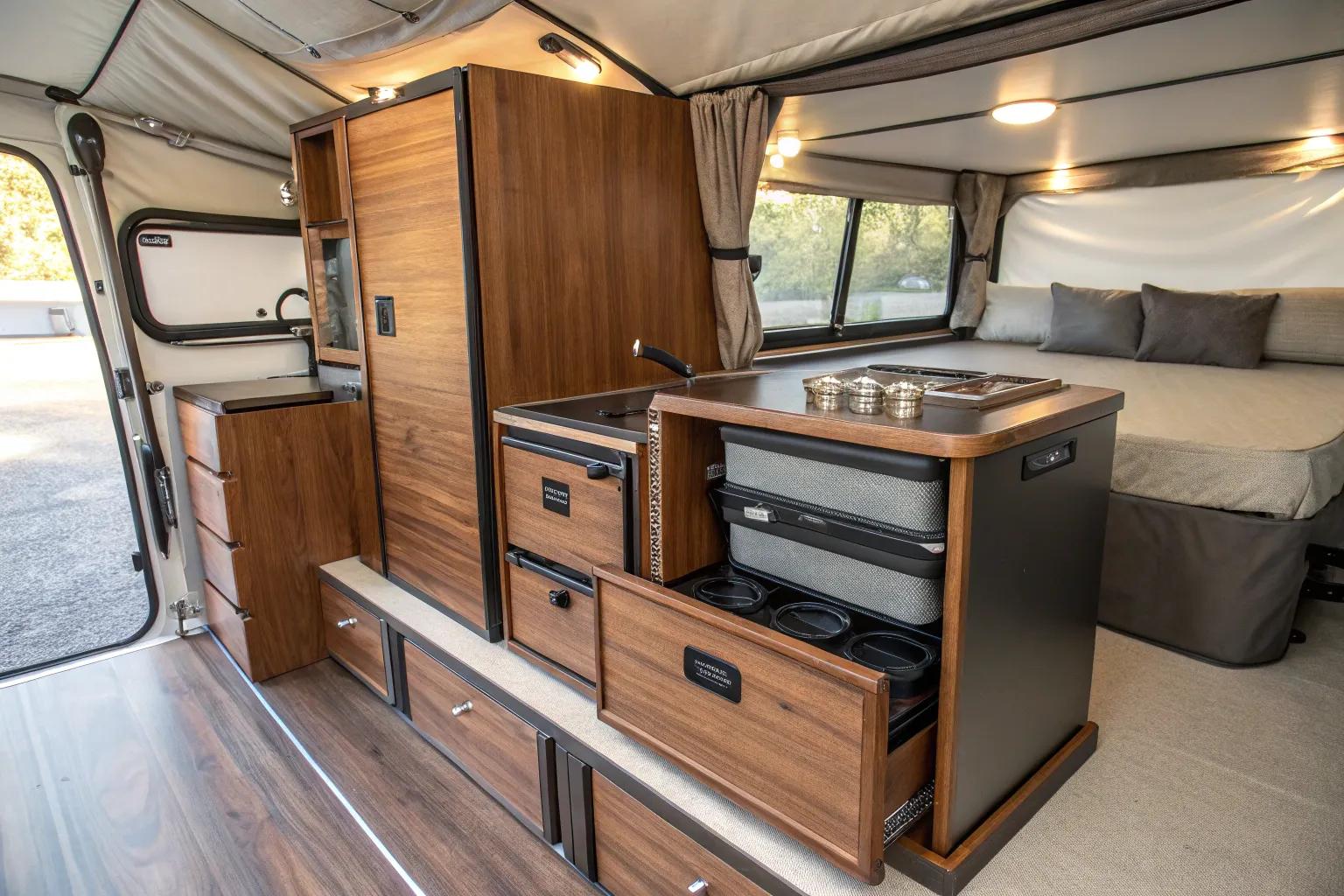 12+ Clever Pop Up Camper Storage Ideas