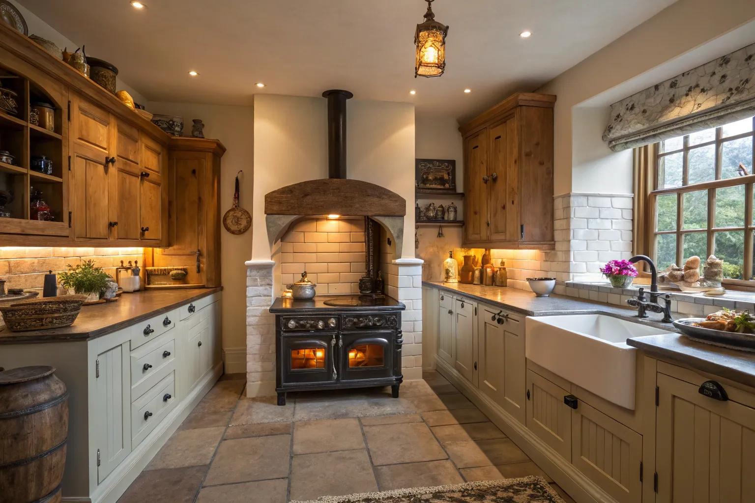 17+ Cozy Stove Alcove Ideas for a Warm Home