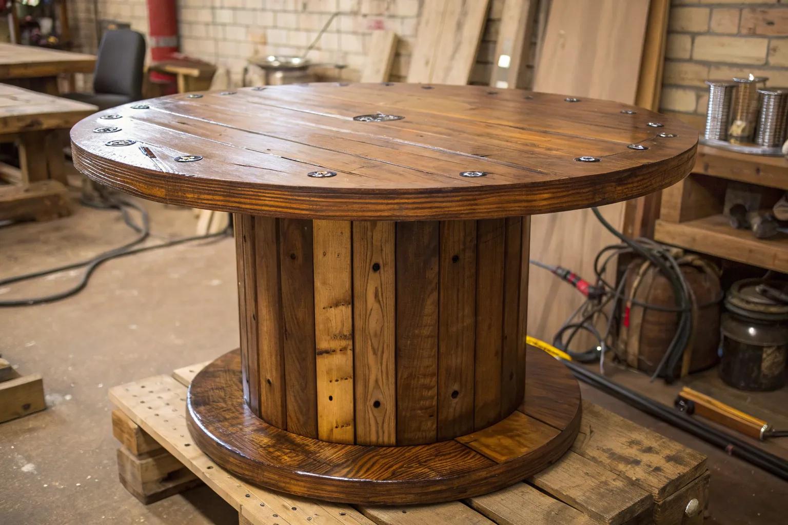 17+ Creative Cable Spool Table Ideas