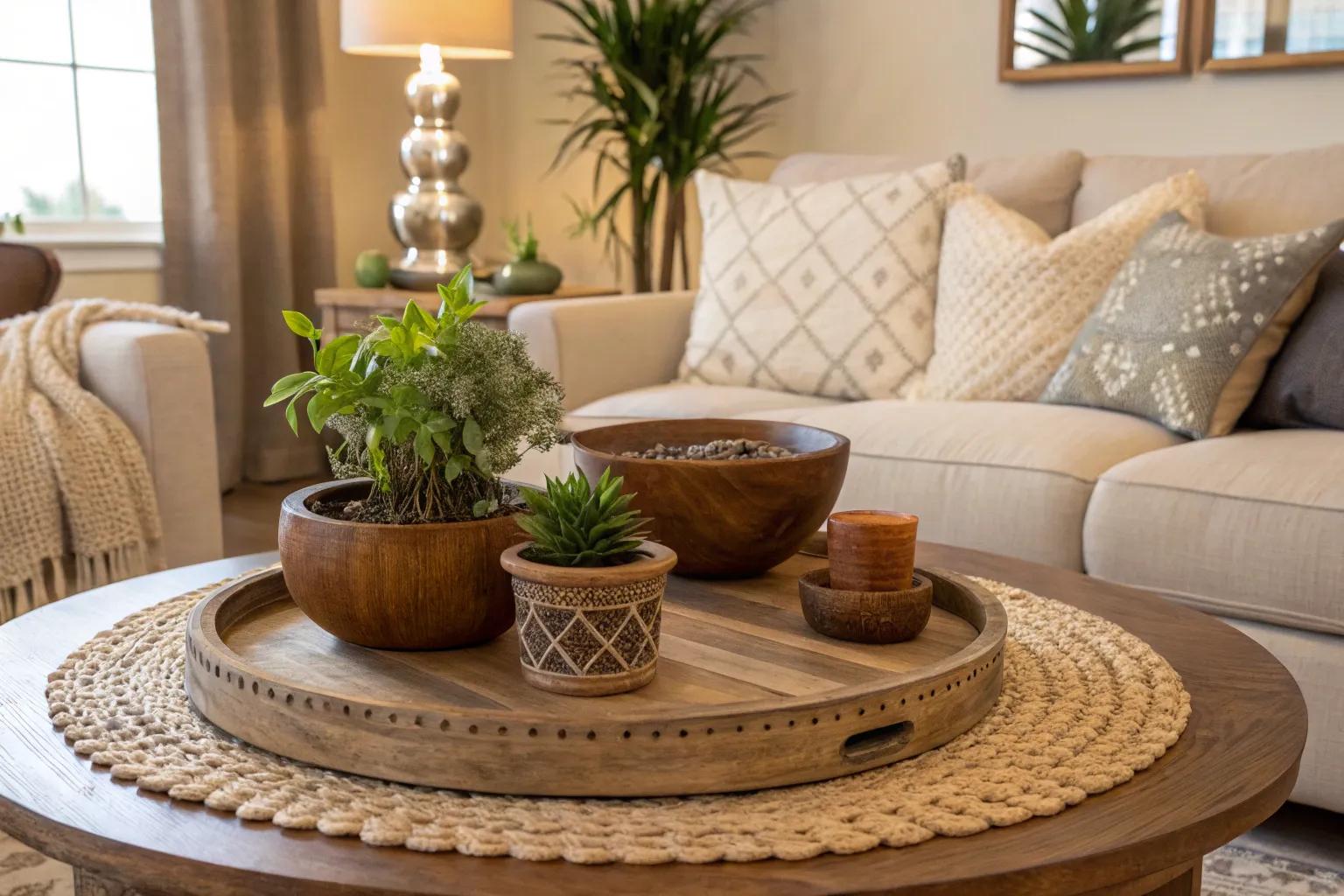 16+ Stylish Ideas for Decorating a Round Coffee Table