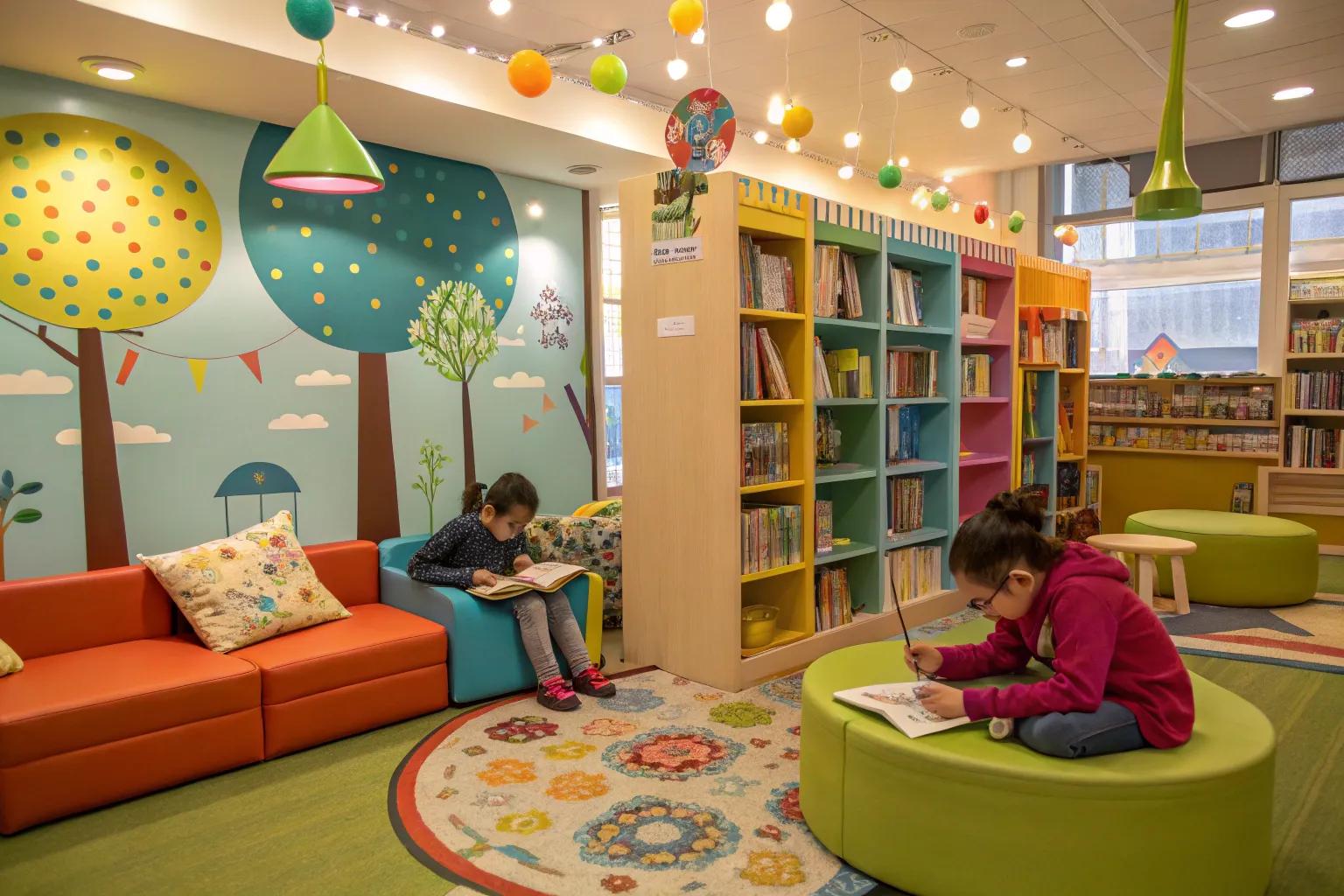 17+ Creative Children’s Library Design Ideas