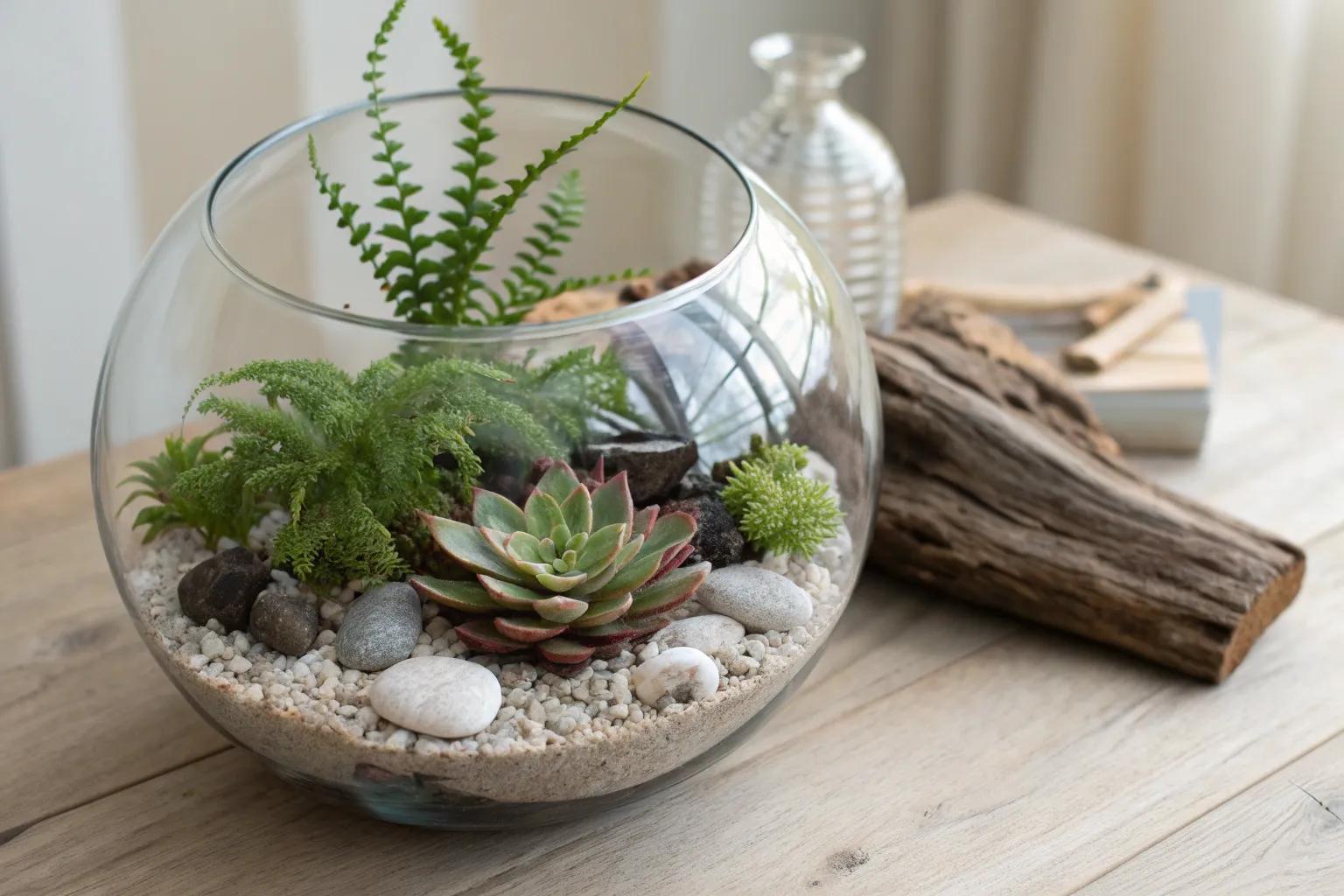 16+ Creative Fish Bowl Terrarium Ideas