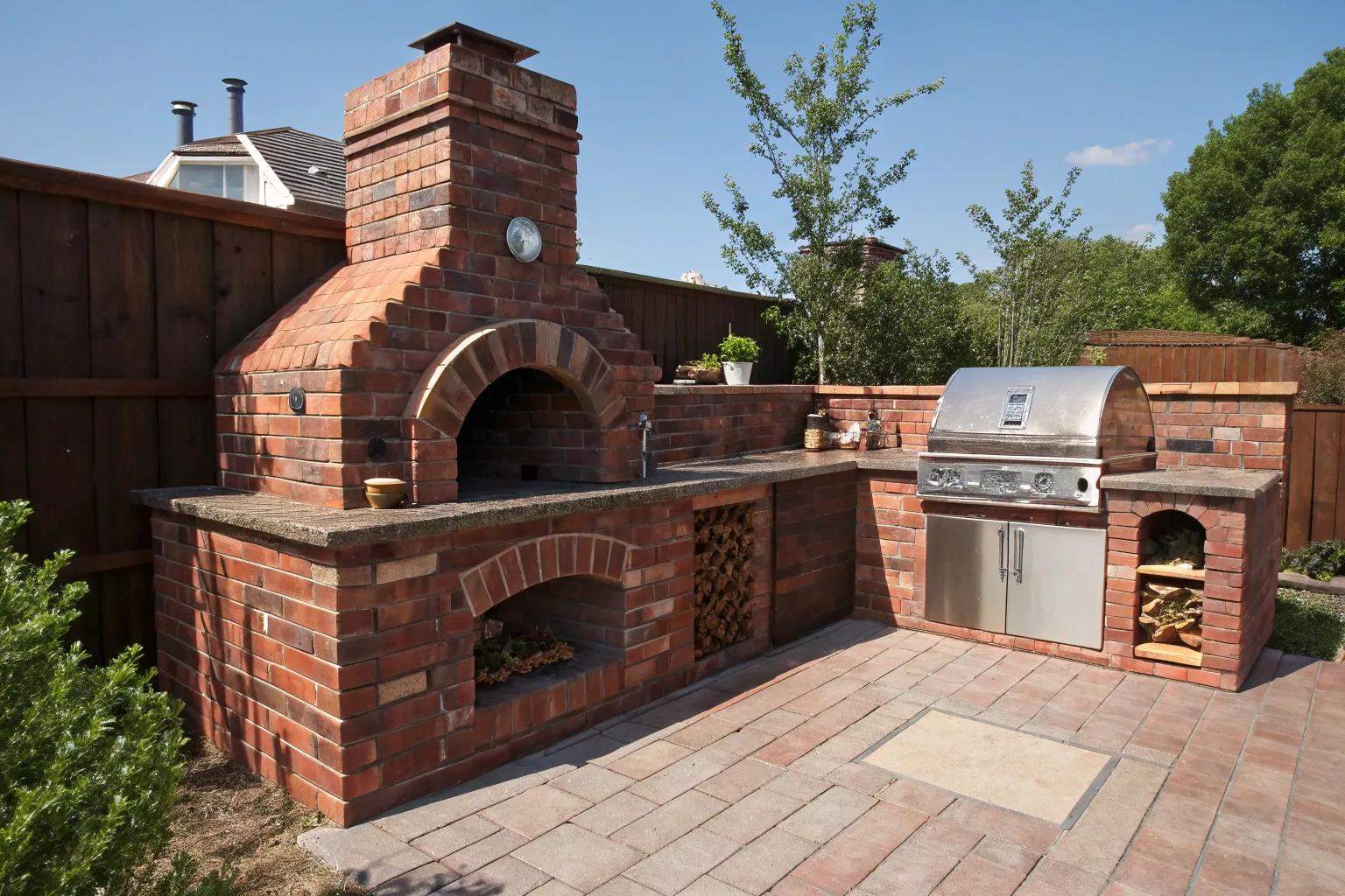 16+ Inspiring Outdoor Brick BBQ Design Ideas