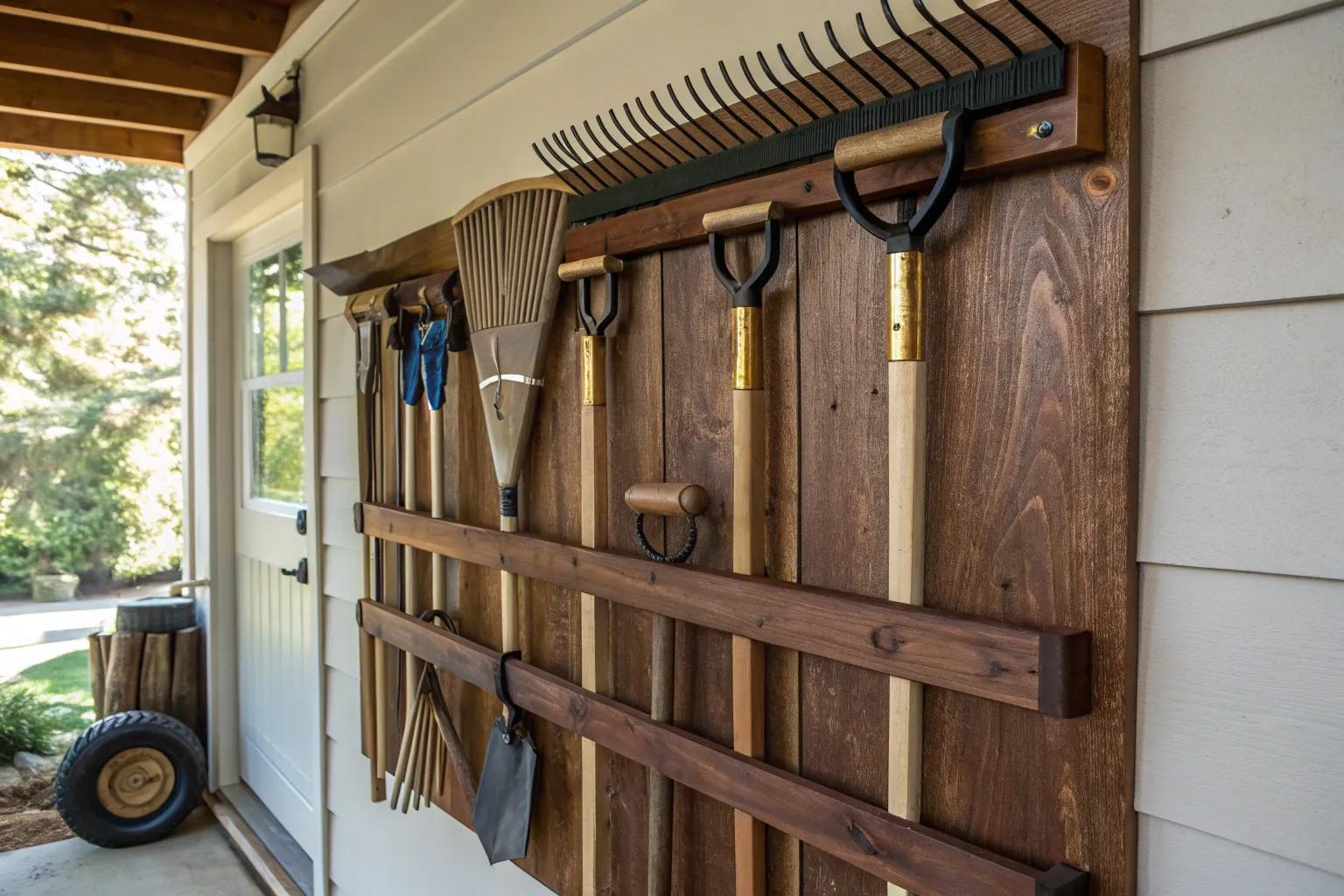 18+ Clever Rake & Shovel Storage Ideas